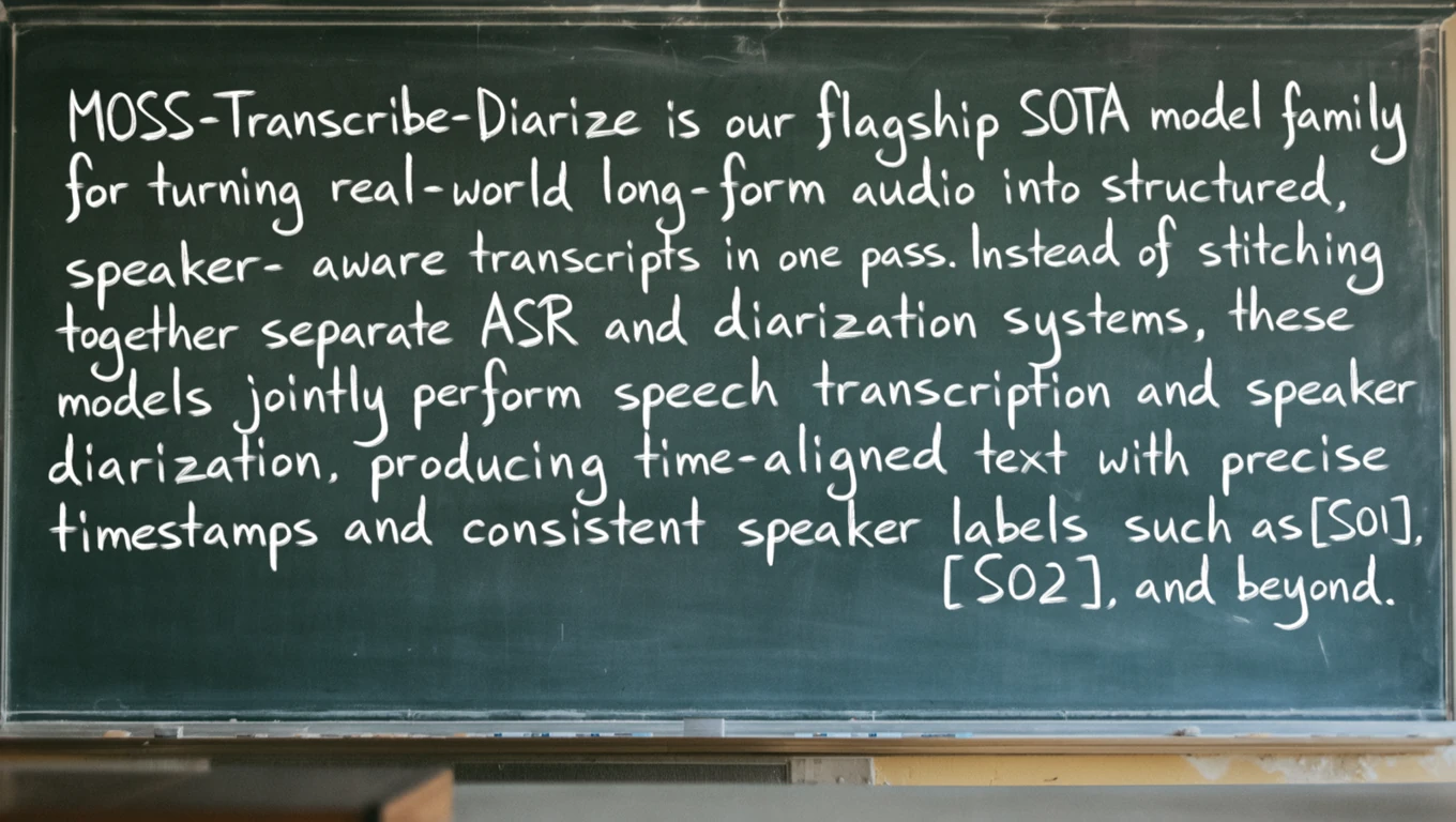 English chalkboard lettering — official OpenMOSS Base example